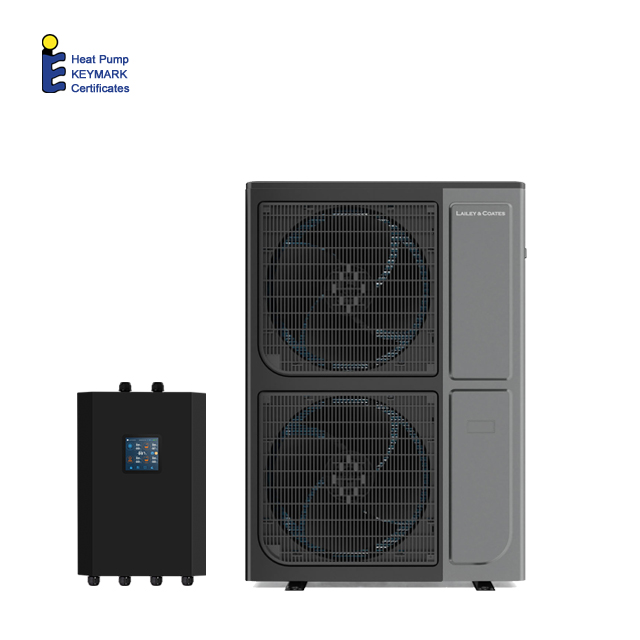 TUV CE-gecertificeerde centrale EVI lucht-waterwarmtepomp voor vloerverwarming en warm water